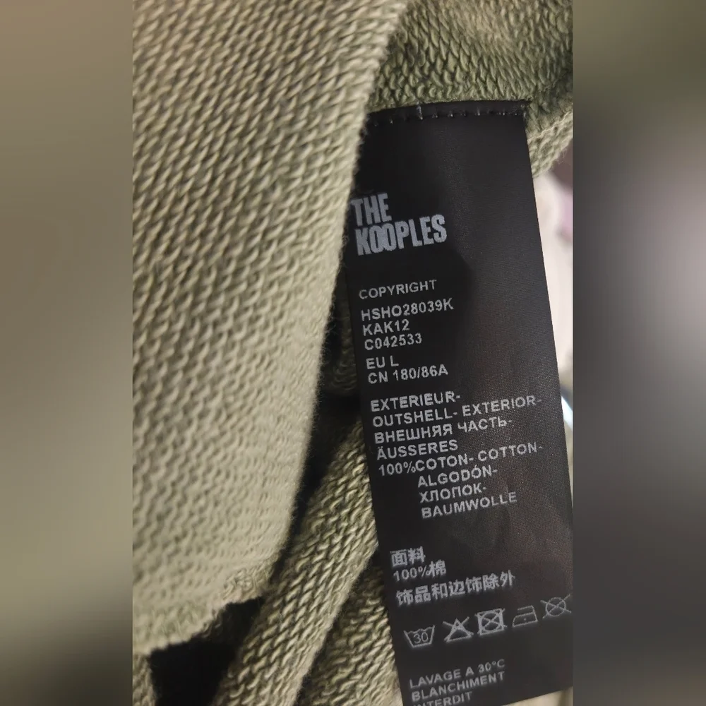 The Kooples Olive Men's Athletic Sweater Shorts